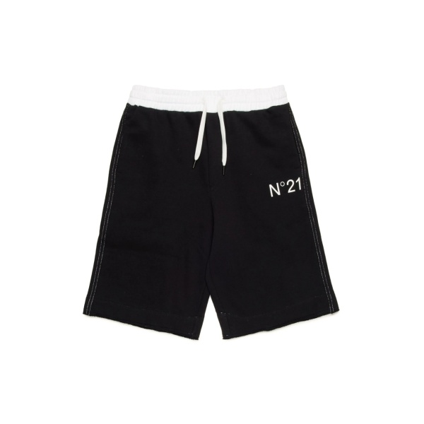 logo-print shorts