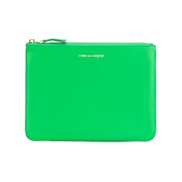 logo-stamp leather wallet
