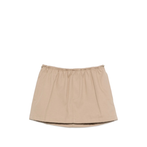 logo-waistband mini skirt