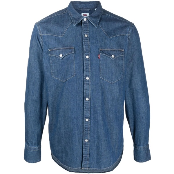 long-sleeve denim shirt