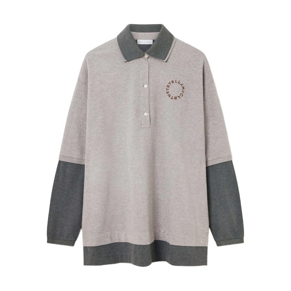 long-sleeve polo top