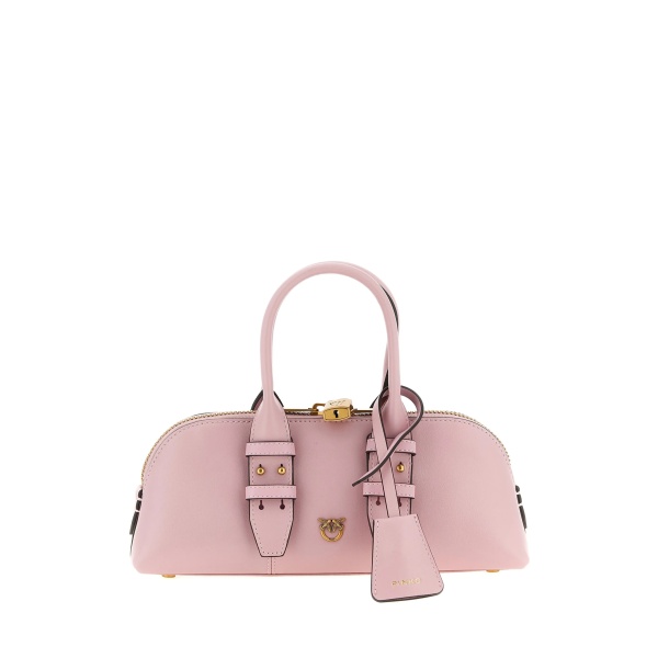 love birds bowling leather handbag