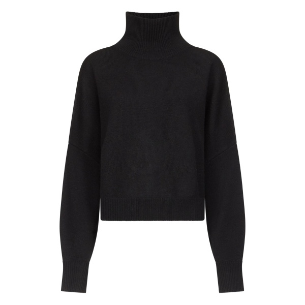 Luke ribbed-collar wool sweater