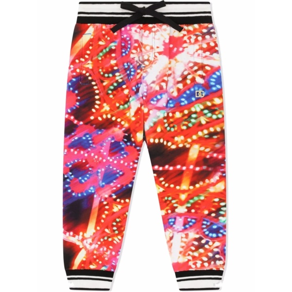 Luminarie graphic-print tapered trousers
