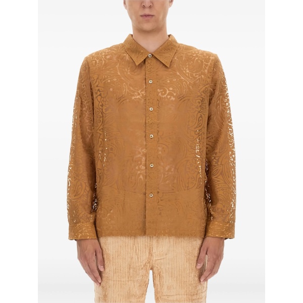 Maui lace-detail shirt