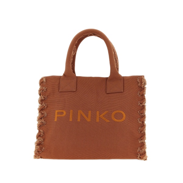 medium Beach frayed logo-embroidered tote bag