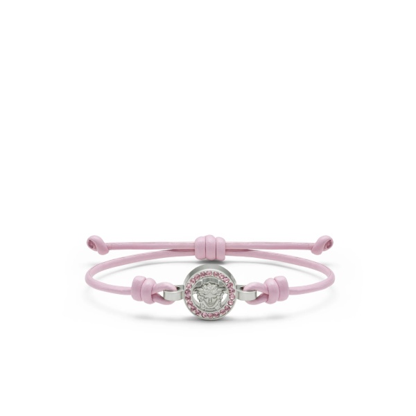 Medusa crystal leather bracelet