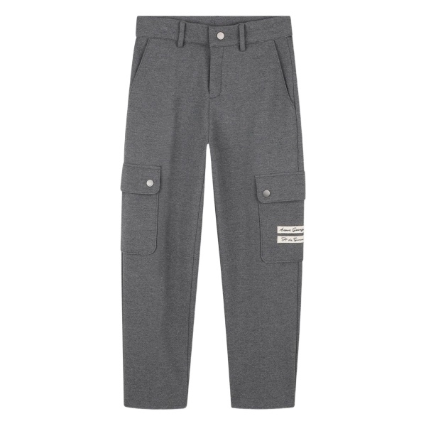 mélange-effect cargo trousers