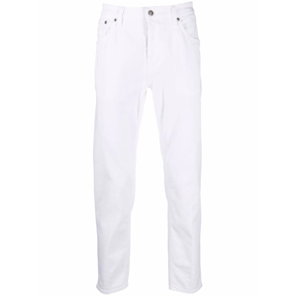 mid-rise slim-fit jeans