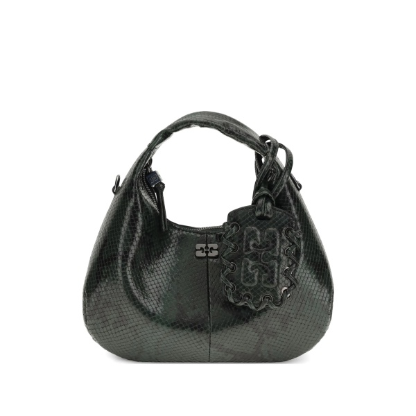 mini snake-effect shoulder bag