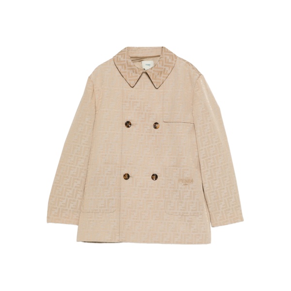 monogram double-breasted coat