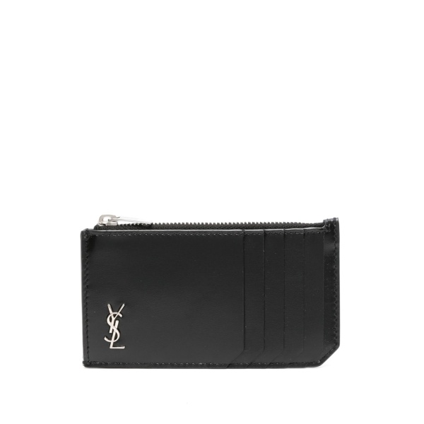 Monogram-plaque cardholder