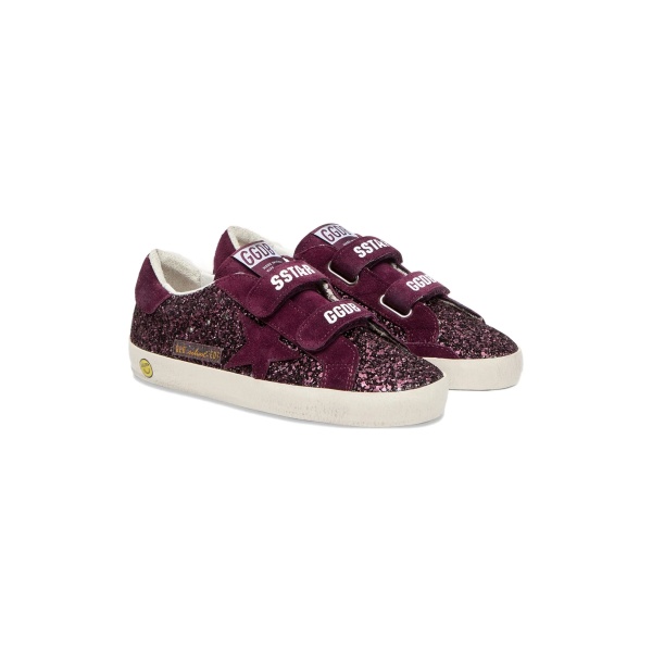 Old School glitter-embellishment sneakers