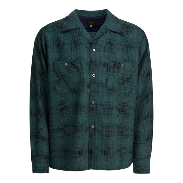 One-Up checked chest-pocket shirt