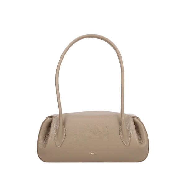 Oyster gathered shoulder bag