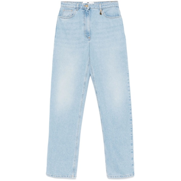 padlock-detail jeans