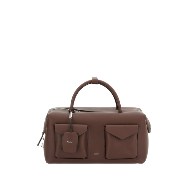 padlock flap leather shoulder bag