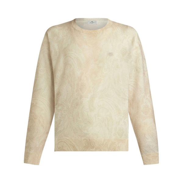 paisley intarsia-knit jumper