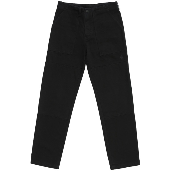 patchwork straight-legged trousers
