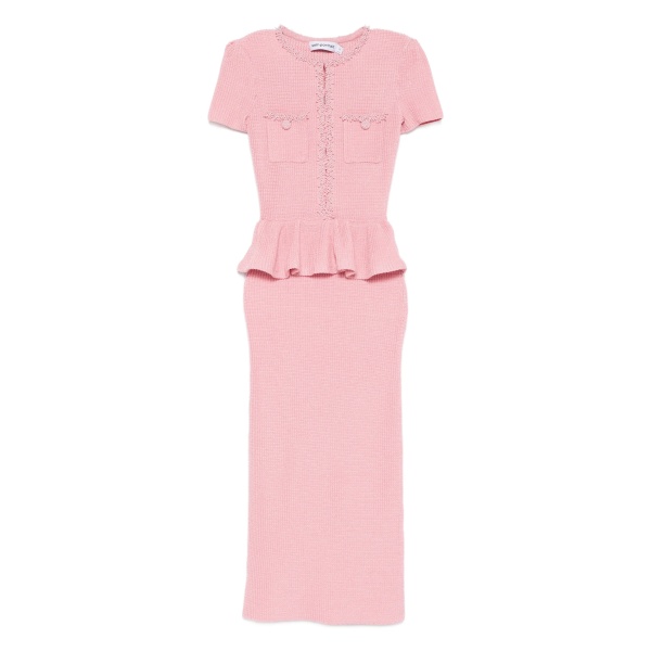 peplum midi dress