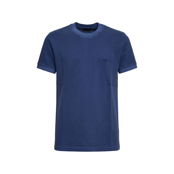 piqué embroidered T-shirt