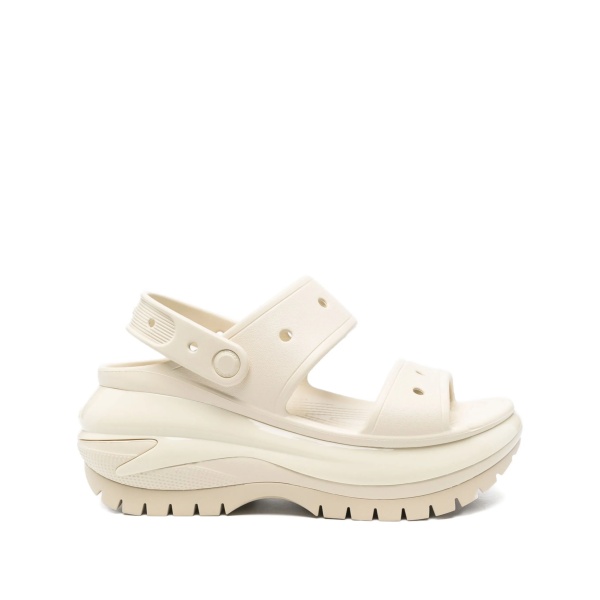 platform two-strap sandals