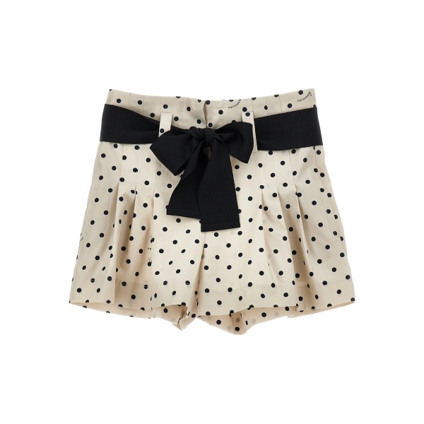 polka-dot bow shorts