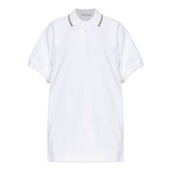 polo-collar mini dress