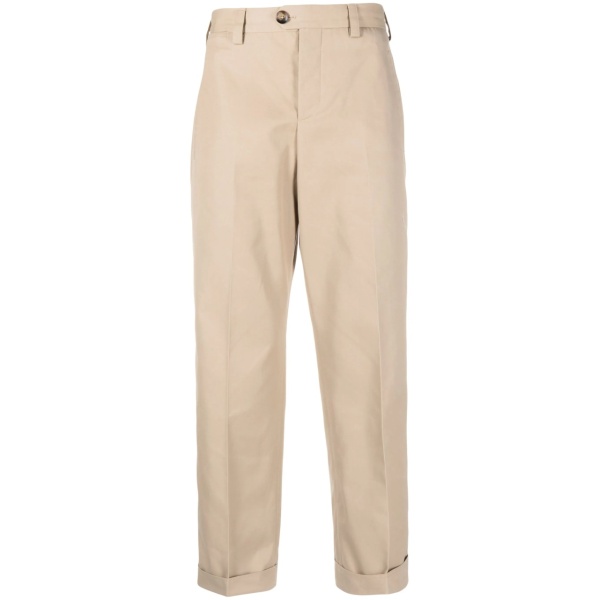 pressed-crease chino trousers