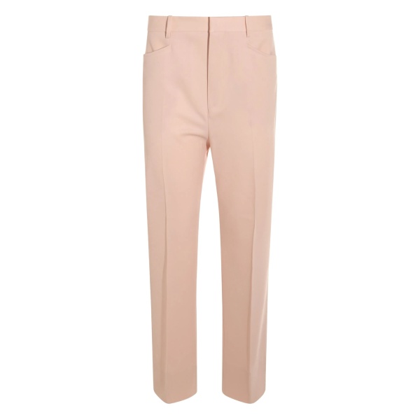 pressed-crease trousers