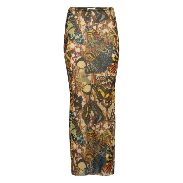 printed maxi skirt