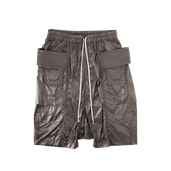 quilted drawstring shorts