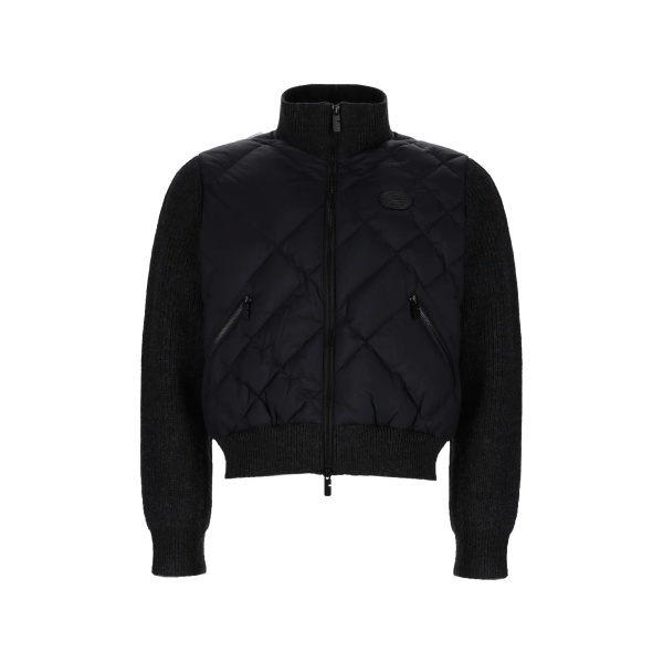 quilted panelled jacket