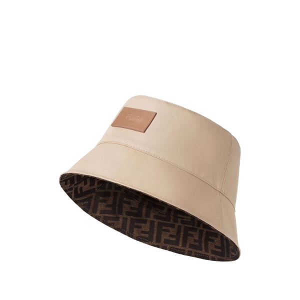 reversible ff-pattern bucket hat