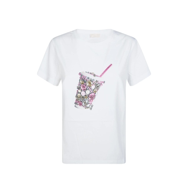 rhinestone embellished T-shirt