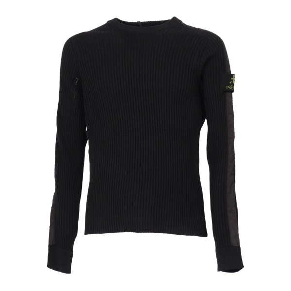 ribbed crew-neck sweater