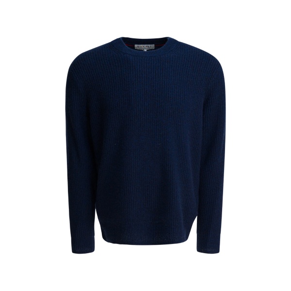 ribbed crew-neck sweater