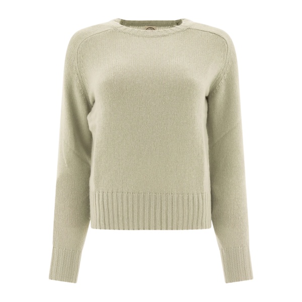 ribbed-hem raglan-sleeve sweater