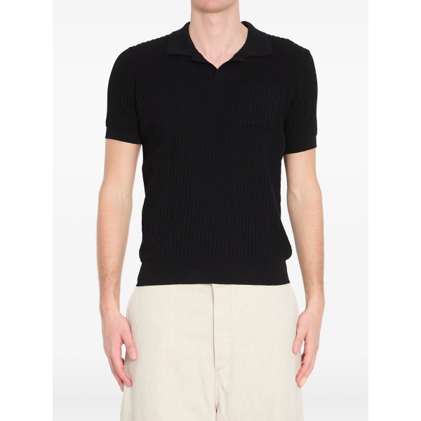 ribbed patch pocket T-shirt