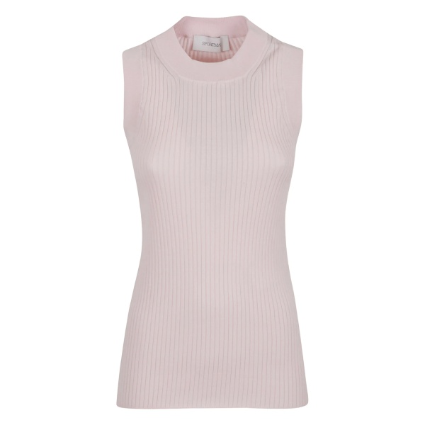 ribbed sleeveless top