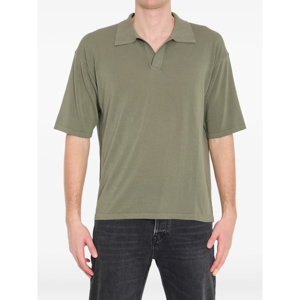 ribbed V-neck T-shirt