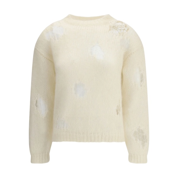 ripped-effect sweater