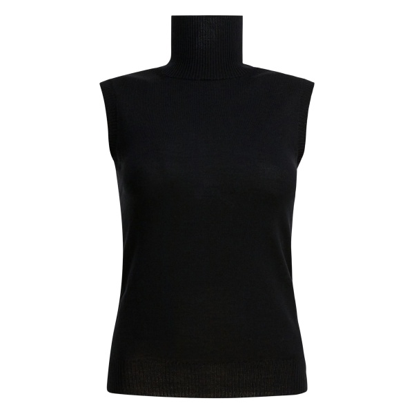 roll-neck sleeveless tank top