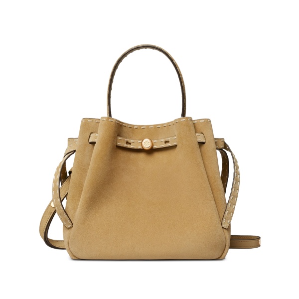 Romy pick stitch bucket bag