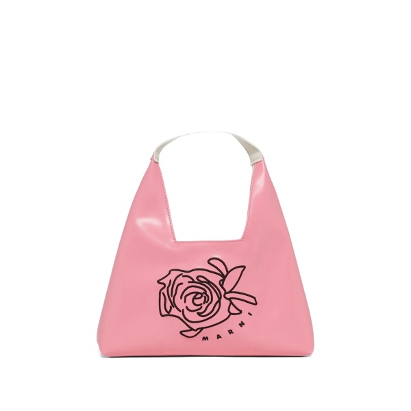 rose-motif shoulder bag