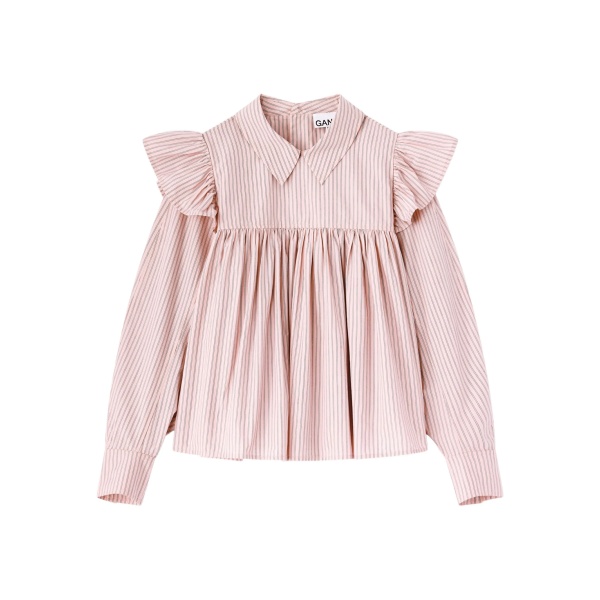 ruffled striped top