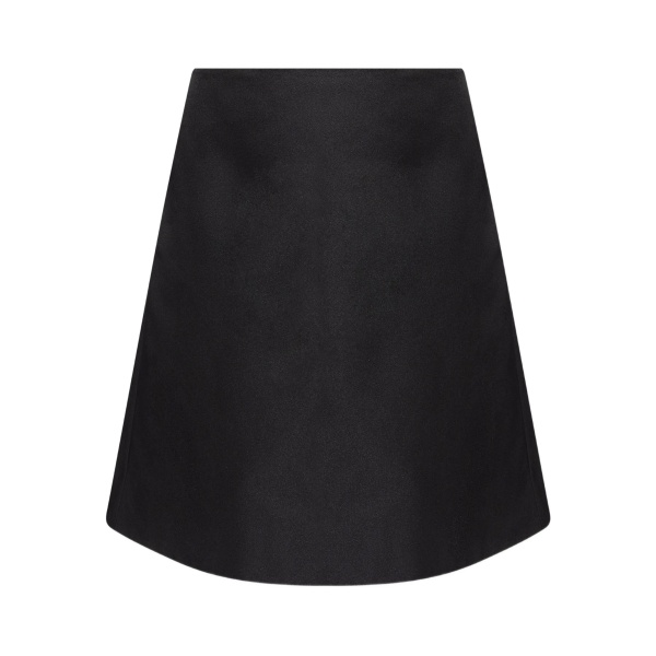 satin A-line skirt
