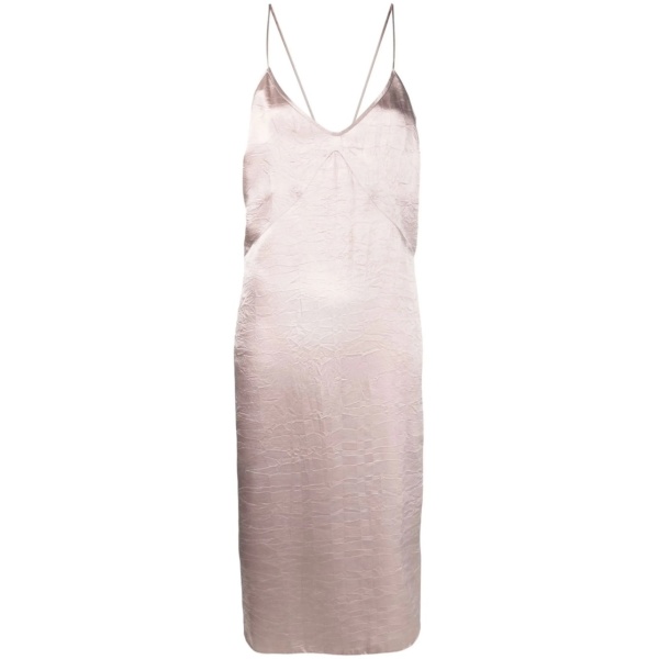 satin-finish cami dress