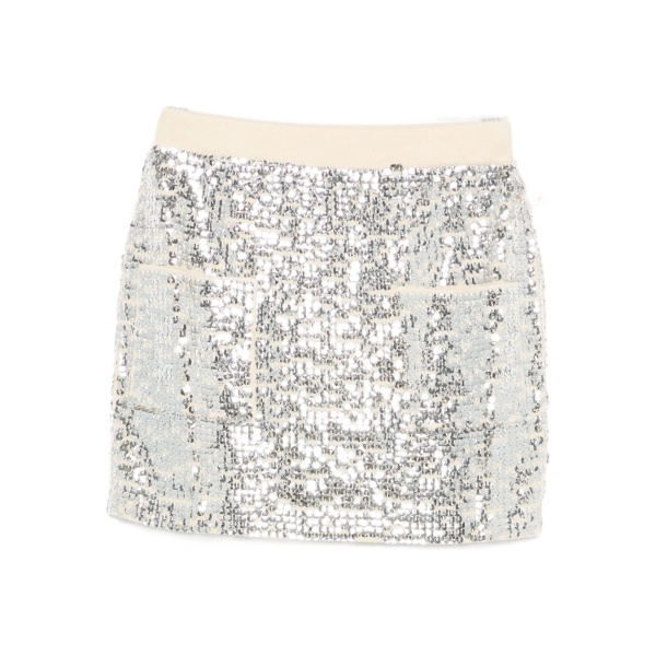 sequin-embellished mini skirt