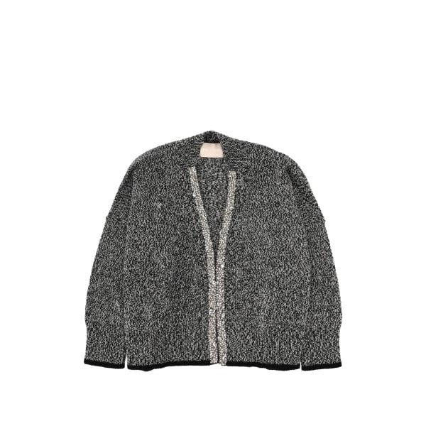 sequin trim cardigan